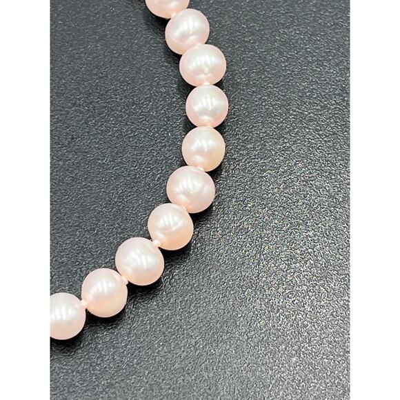 JCM Jacmel 10k Gold Clasp Freshwater Baby Pink Pearl Bracelet 8” - Picture 3 of 11